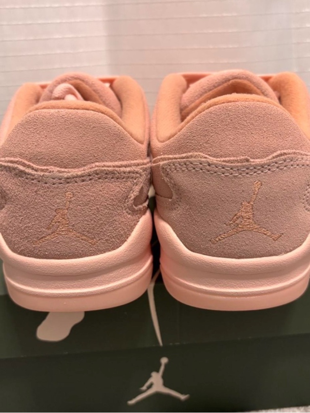 Air Jordan Flight Court Atmosphere Sneakers Suede Light Madder Root Womens 6.5 - Picture 4 of 7